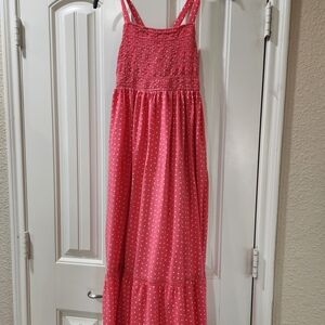 Cat & Jack Pink and White Hearts Dress
